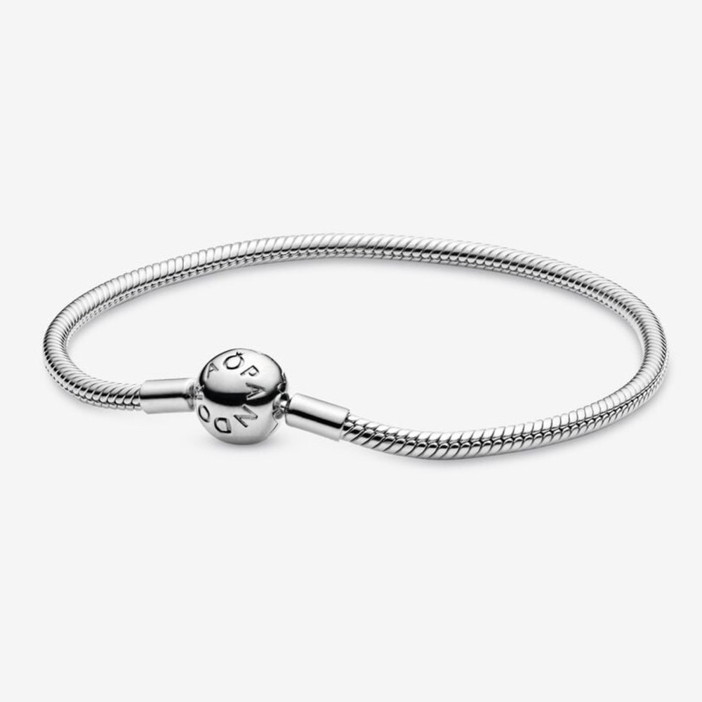 Pandora Smooth Snake Chain Bracelet- like new 🌸❤️🌸 Sterling Silver 7 inches